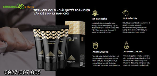 Thành phần Titan Gel Gold