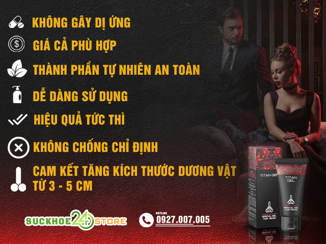 Ưu điểm của Titan Gel
