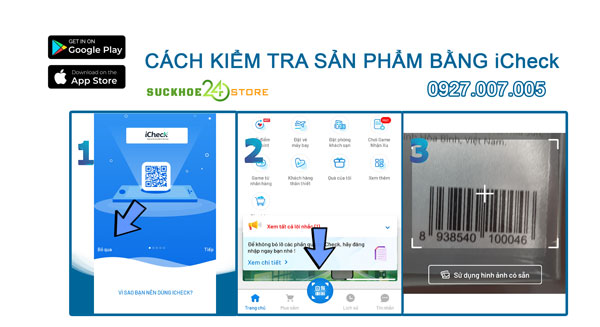 Cách kiểm tra sản phẩm bằng iCheck