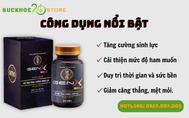 Công dụng nổi bật của Gen X Gold