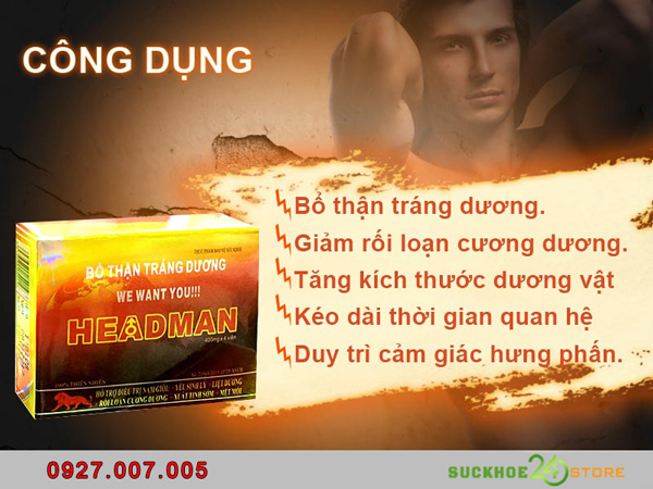 Công dụng của Headman