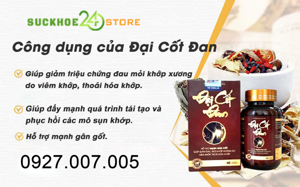 Công dụng của Đại Cốt Đan