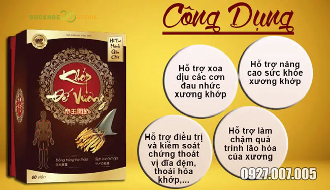 công dụng của khớp đế vương