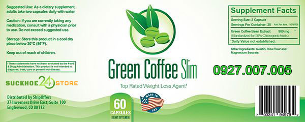 Hướng dẫn dùng Green Coffee Slim