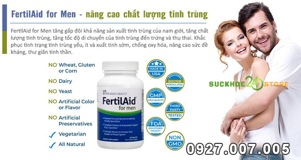 Thành phần của Fertilaid For Men