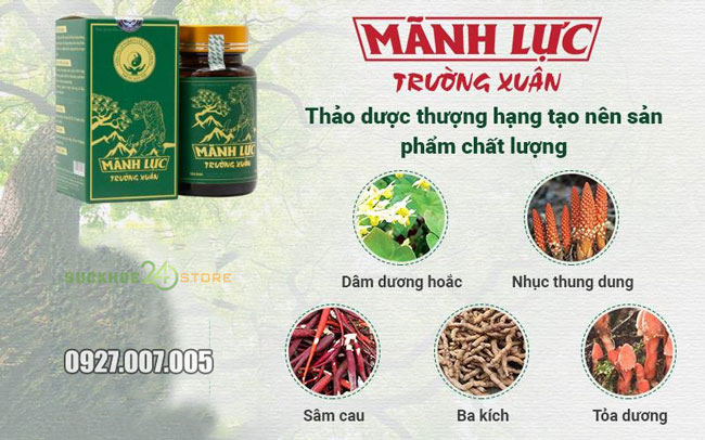 thành phần của mãnh lực trường xuân thành phần của mãnh lực trường xuân