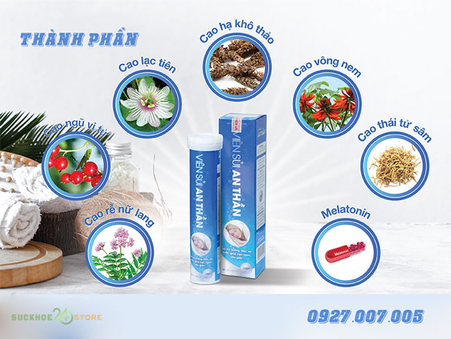 thành phần của viên sủi an thần