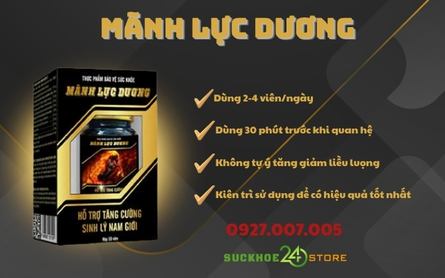Hướng dẫn sử dụng Mãnh Lực Dương đúng cách
