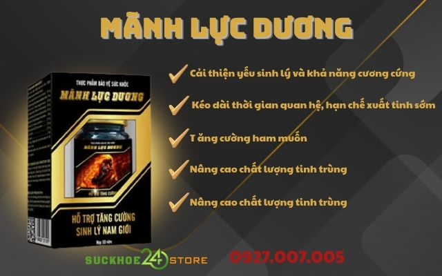 Những tiềm năng hỗ trợ của Mãnh Lực Dương đối với sinh lý nam