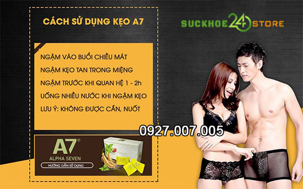 Cách dùng Kẹo Sâm A7