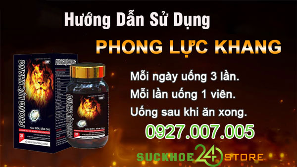 Hướng dẫn dùng Phong Lực Khang