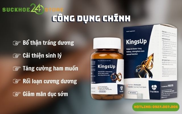 Công dụng nổi bật của viên uống KingsUp.