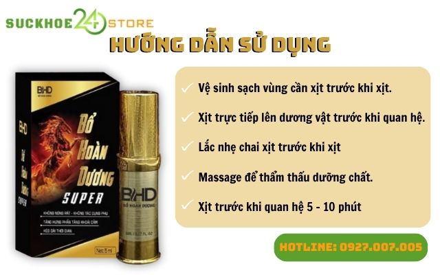 Hướng dẫn sử dụng Bổ Hoàn Dương Super