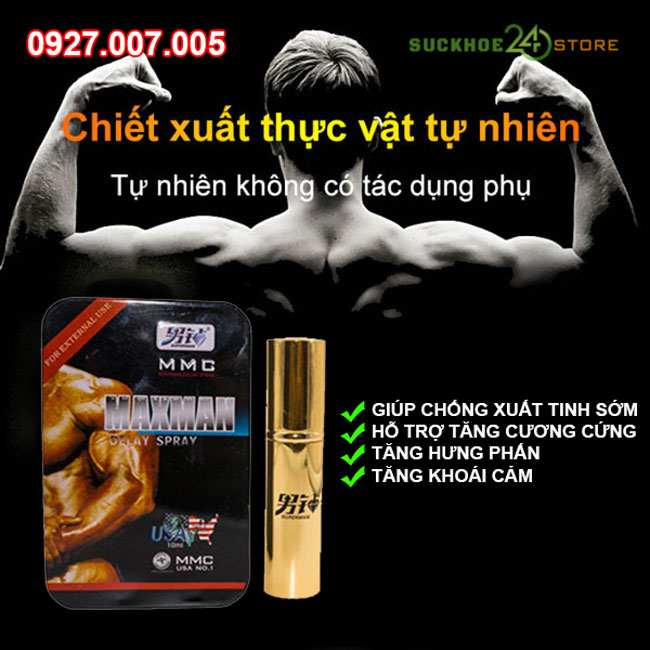 công dụng chai xịt maxman
