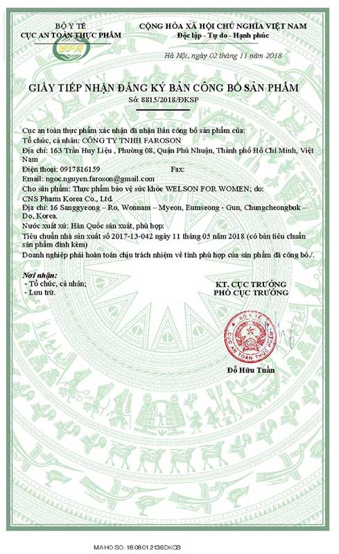 Giới thiệu Welson For Women