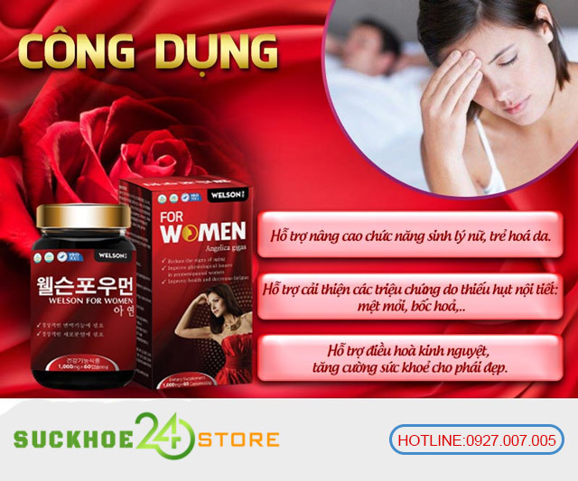 Công dụng của Welson For Women