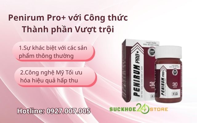Penirum Pro+ với Công thức Thành phần Vượt trội
