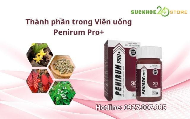 Chi tiết các Hoạt chất có trong Viên uống Penirum Pro+