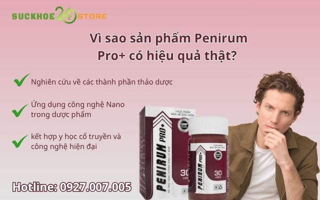 Có nên dùng thuốc Penirum Pro+ không?